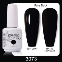 Clou Beaute 64 Colors Gel Nail Polish White Gel Polish UV Nail Base Top Matte Gel Soak Off UV Varnish Gel Paint 15ml Nail Art