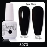 Clou Beaute 64 Colors Gel Nail Polish White Gel Polish UV Nail Base Top Matte Gel Soak Off UV Varnish Gel Paint 15ml Nail Art