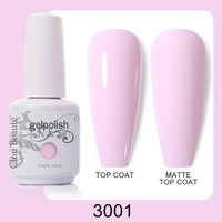 Clou Beaute 64 Colors Gel Nail Polish White Gel Polish UV Nail Base Top Matte Gel Soak Off UV Varnish Gel Paint 15ml Nail Art