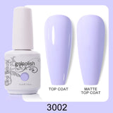 Clou Beaute 64 Colors Gel Nail Polish White Gel Polish UV Nail Base Top Matte Gel Soak Off UV Varnish Gel Paint 15ml Nail Art