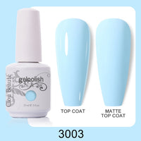 Clou Beaute 64 Colors Gel Nail Polish White Gel Polish UV Nail Base Top Matte Gel Soak Off UV Varnish Gel Paint 15ml Nail Art
