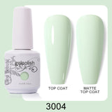 Clou Beaute 64 Colors Gel Nail Polish White Gel Polish UV Nail Base Top Matte Gel Soak Off UV Varnish Gel Paint 15ml Nail Art