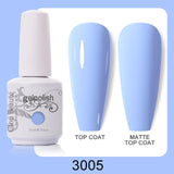 Clou Beaute 64 Colors Gel Nail Polish White Gel Polish UV Nail Base Top Matte Gel Soak Off UV Varnish Gel Paint 15ml Nail Art