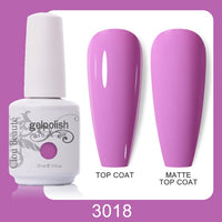 Clou Beaute 64 Colors Gel Nail Polish White Gel Polish UV Nail Base Top Matte Gel Soak Off UV Varnish Gel Paint 15ml Nail Art