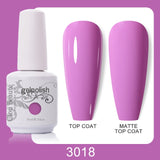Clou Beaute 64 Colors Gel Nail Polish White Gel Polish UV Nail Base Top Matte Gel Soak Off UV Varnish Gel Paint 15ml Nail Art