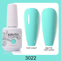 Clou Beaute 64 Colors Gel Nail Polish White Gel Polish UV Nail Base Top Matte Gel Soak Off UV Varnish Gel Paint 15ml Nail Art