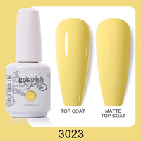 Clou Beaute 64 Colors Gel Nail Polish White Gel Polish UV Nail Base Top Matte Gel Soak Off UV Varnish Gel Paint 15ml Nail Art
