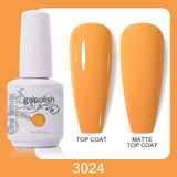 Clou Beaute 64 Colors Gel Nail Polish White Gel Polish UV Nail Base Top Matte Gel Soak Off UV Varnish Gel Paint 15ml Nail Art