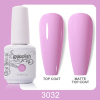 Clou Beaute 64 Colors Gel Nail Polish White Gel Polish UV Nail Base Top Matte Gel Soak Off UV Varnish Gel Paint 15ml Nail Art