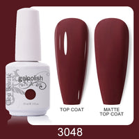 Clou Beaute 64 Colors Gel Nail Polish White Gel Polish UV Nail Base Top Matte Gel Soak Off UV Varnish Gel Paint 15ml Nail Art