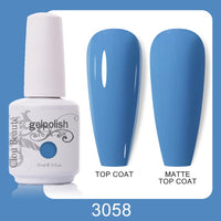Clou Beaute 64 Colors Gel Nail Polish White Gel Polish UV Nail Base Top Matte Gel Soak Off UV Varnish Gel Paint 15ml Nail Art