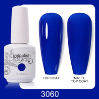 Clou Beaute 64 Colors Gel Nail Polish White Gel Polish UV Nail Base Top Matte Gel Soak Off UV Varnish Gel Paint 15ml Nail Art