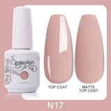 Clou Beaute 64 Colors Gel Nail Polish White Gel Polish UV Nail Base Top Matte Gel Soak Off UV Varnish Gel Paint 15ml Nail Art