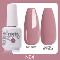 Clou Beaute 64 Colors Gel Nail Polish White Gel Polish UV Nail Base Top Matte Gel Soak Off UV Varnish Gel Paint 15ml Nail Art