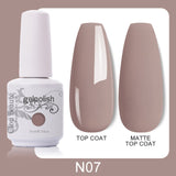 Clou Beaute 64 Colors Gel Nail Polish White Gel Polish UV Nail Base Top Matte Gel Soak Off UV Varnish Gel Paint 15ml Nail Art
