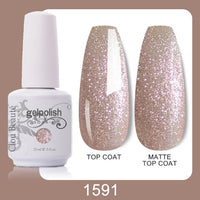 Clou Beaute 64 Colors Gel Nail Polish White Gel Polish UV Nail Base Top Matte Gel Soak Off UV Varnish Gel Paint 15ml Nail Art