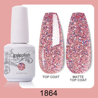 Clou Beaute 64 Colors Gel Nail Polish White Gel Polish UV Nail Base Top Matte Gel Soak Off UV Varnish Gel Paint 15ml Nail Art