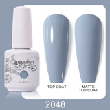Clou Beaute 64 Colors Gel Nail Polish White Gel Polish UV Nail Base Top Matte Gel Soak Off UV Varnish Gel Paint 15ml Nail Art