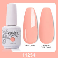 Clou Beaute 64 Colors Gel Nail Polish White Gel Polish UV Nail Base Top Matte Gel Soak Off UV Varnish Gel Paint 15ml Nail Art
