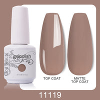 Clou Beaute 64 Colors Gel Nail Polish White Gel Polish UV Nail Base Top Matte Gel Soak Off UV Varnish Gel Paint 15ml Nail Art