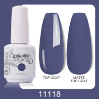 Clou Beaute 64 Colors Gel Nail Polish White Gel Polish UV Nail Base Top Matte Gel Soak Off UV Varnish Gel Paint 15ml Nail Art