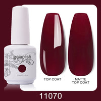 Clou Beaute 64 Colors Gel Nail Polish White Gel Polish UV Nail Base Top Matte Gel Soak Off UV Varnish Gel Paint 15ml Nail Art