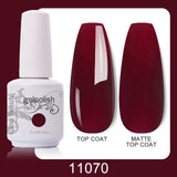Clou Beaute 64 Colors Gel Nail Polish White Gel Polish UV Nail Base Top Matte Gel Soak Off UV Varnish Gel Paint 15ml Nail Art
