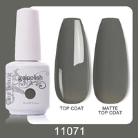 Clou Beaute 64 Colors Gel Nail Polish White Gel Polish UV Nail Base Top Matte Gel Soak Off UV Varnish Gel Paint 15ml Nail Art