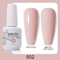 Clou Beaute 64 Colors Gel Nail Polish White Gel Polish UV Nail Base Top Matte Gel Soak Off UV Varnish Gel Paint 15ml Nail Art