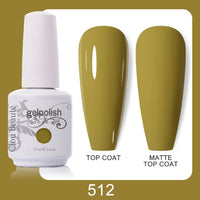 Clou Beaute 64 Colors Gel Nail Polish White Gel Polish UV Nail Base Top Matte Gel Soak Off UV Varnish Gel Paint 15ml Nail Art