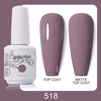 Clou Beaute 64 Colors Gel Nail Polish White Gel Polish UV Nail Base Top Matte Gel Soak Off UV Varnish Gel Paint 15ml Nail Art