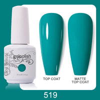 Clou Beaute 64 Colors Gel Nail Polish White Gel Polish UV Nail Base Top Matte Gel Soak Off UV Varnish Gel Paint 15ml Nail Art