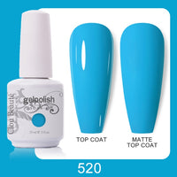 Clou Beaute 64 Colors Gel Nail Polish White Gel Polish UV Nail Base Top Matte Gel Soak Off UV Varnish Gel Paint 15ml Nail Art