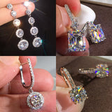 2022 New Trendy Trends Fashion Blue Silver Color Halloween Long Hanging Drop Earing Dangle Earrings for Women Jewellery Z6