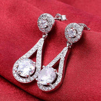 2022 New Trendy Trends Fashion Blue Silver Color Halloween Long Hanging Drop Earing Dangle Earrings for Women Jewellery Z6