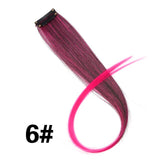 Alileader 18Inch Synthetic Curly Clip One In Hair Extensions Natural Long Hairpieces For Women Girl Pink Blue Colorful