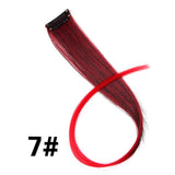 Alileader 18Inch Synthetic Curly Clip One In Hair Extensions Natural Long Hairpieces For Women Girl Pink Blue Colorful