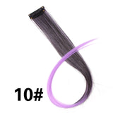 Alileader 18Inch Synthetic Curly Clip One In Hair Extensions Natural Long Hairpieces For Women Girl Pink Blue Colorful