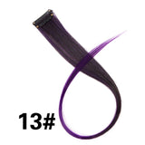 Alileader 18Inch Synthetic Curly Clip One In Hair Extensions Natural Long Hairpieces For Women Girl Pink Blue Colorful