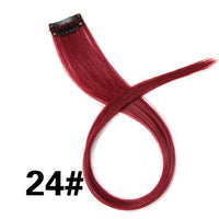 Alileader 18Inch Synthetic Curly Clip One In Hair Extensions Natural Long Hairpieces For Women Girl Pink Blue Colorful