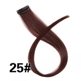 Alileader 18Inch Synthetic Curly Clip One In Hair Extensions Natural Long Hairpieces For Women Girl Pink Blue Colorful