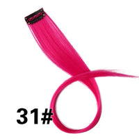 Alileader 18Inch Synthetic Curly Clip One In Hair Extensions Natural Long Hairpieces For Women Girl Pink Blue Colorful