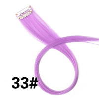 Alileader 18Inch Synthetic Curly Clip One In Hair Extensions Natural Long Hairpieces For Women Girl Pink Blue Colorful