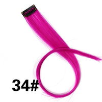 Alileader 18Inch Synthetic Curly Clip One In Hair Extensions Natural Long Hairpieces For Women Girl Pink Blue Colorful