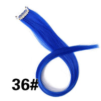 Alileader 18Inch Synthetic Curly Clip One In Hair Extensions Natural Long Hairpieces For Women Girl Pink Blue Colorful