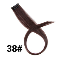 Alileader 18Inch Synthetic Curly Clip One In Hair Extensions Natural Long Hairpieces For Women Girl Pink Blue Colorful