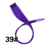 Alileader 18Inch Synthetic Curly Clip One In Hair Extensions Natural Long Hairpieces For Women Girl Pink Blue Colorful