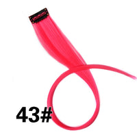 Alileader 18Inch Synthetic Curly Clip One In Hair Extensions Natural Long Hairpieces For Women Girl Pink Blue Colorful