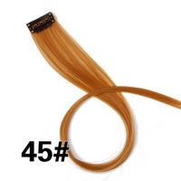 Alileader 18Inch Synthetic Curly Clip One In Hair Extensions Natural Long Hairpieces For Women Girl Pink Blue Colorful