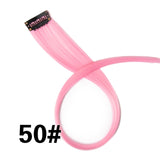 Alileader 18Inch Synthetic Curly Clip One In Hair Extensions Natural Long Hairpieces For Women Girl Pink Blue Colorful